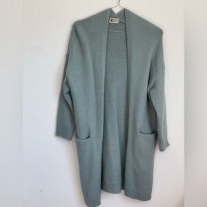 Look by M New York Ocean Blue Wool Duster (O/S)